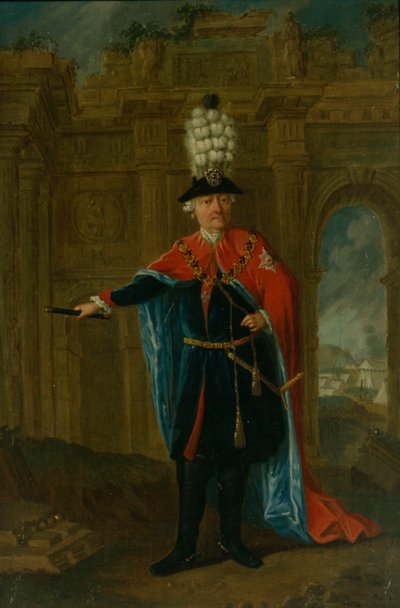 Frederick the Great Dressed in the Costume of the Order of the Black Eagle by German School